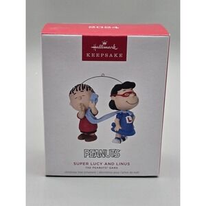 2024 Hallmark‎ Keepsake The Peanuts Gang : Super Lucy And Linus Ornament